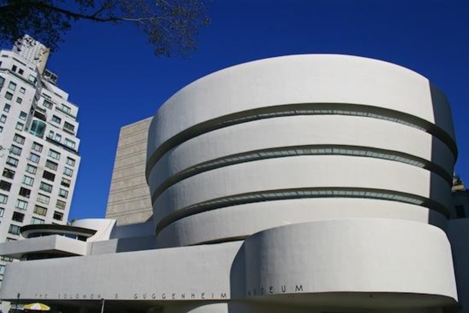 Solomon R. Guggenheim Museum - a white cone-shaped museum in New York