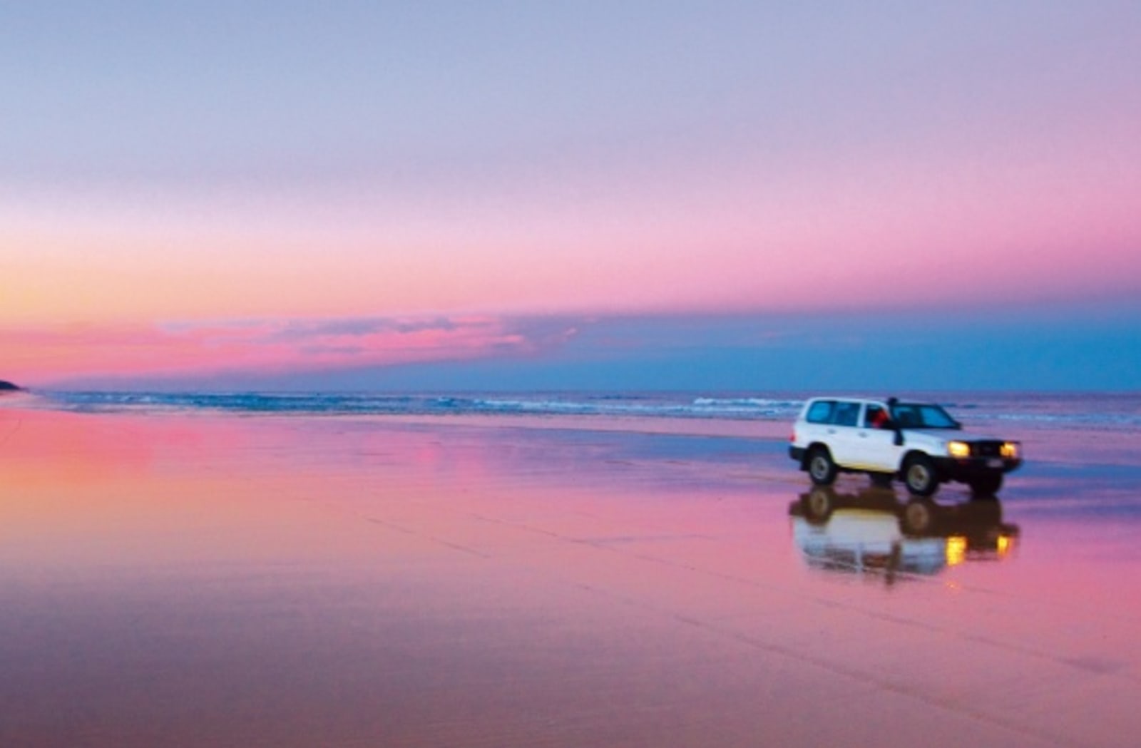 4wd vehicle on beach