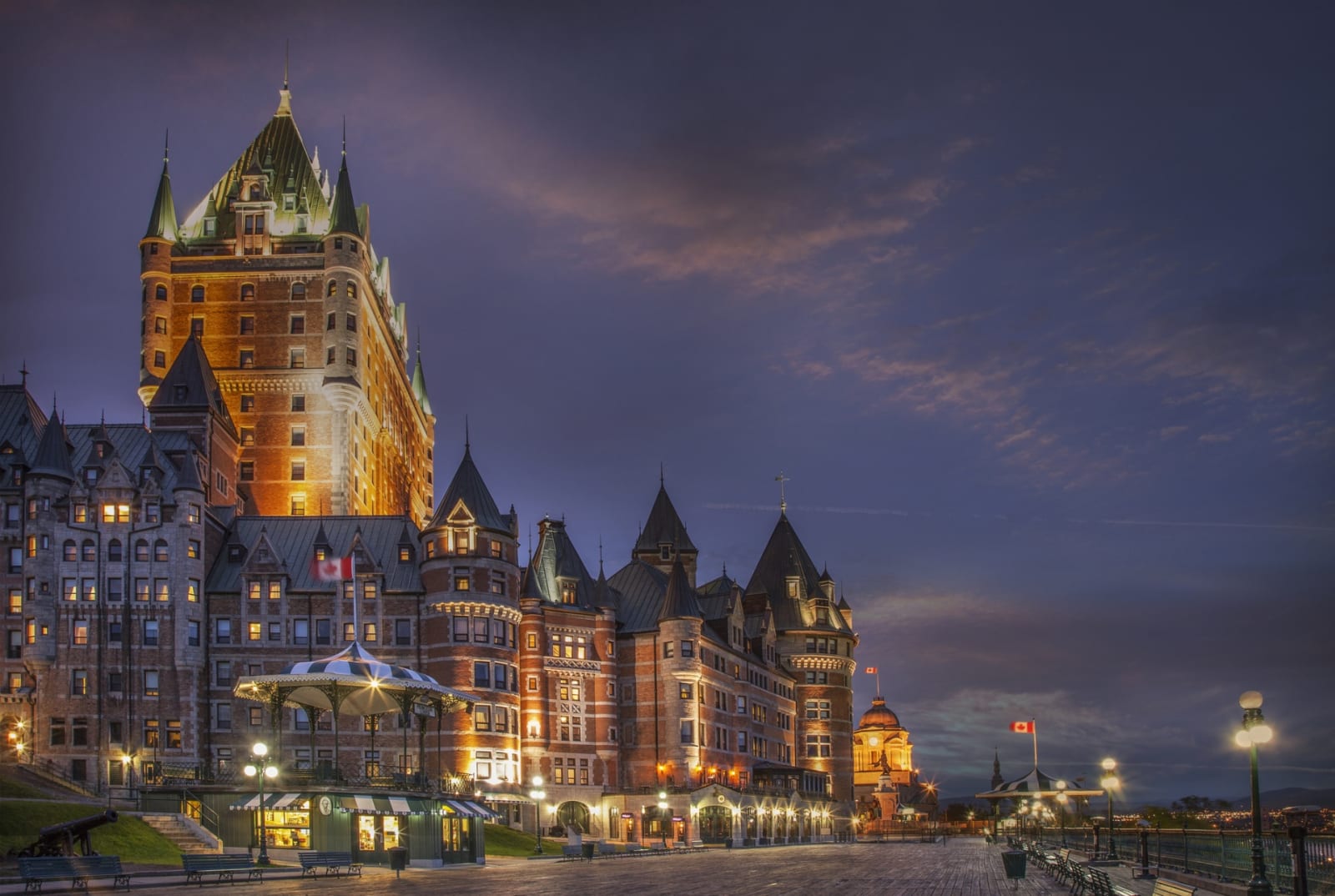Chateau Frontenac Hotel in Quebec Canada