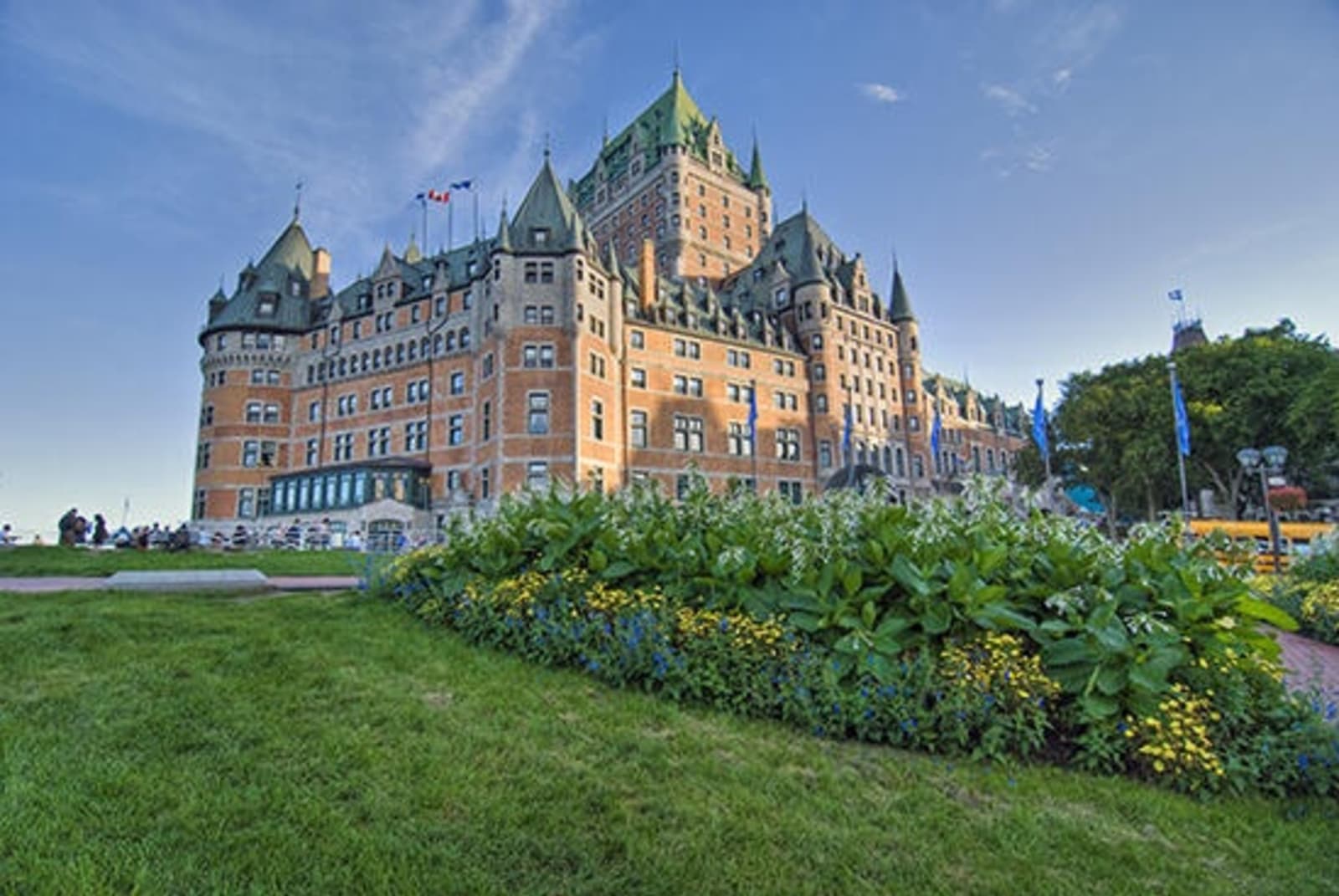 View of Chateau Frontenac in Quebec.
