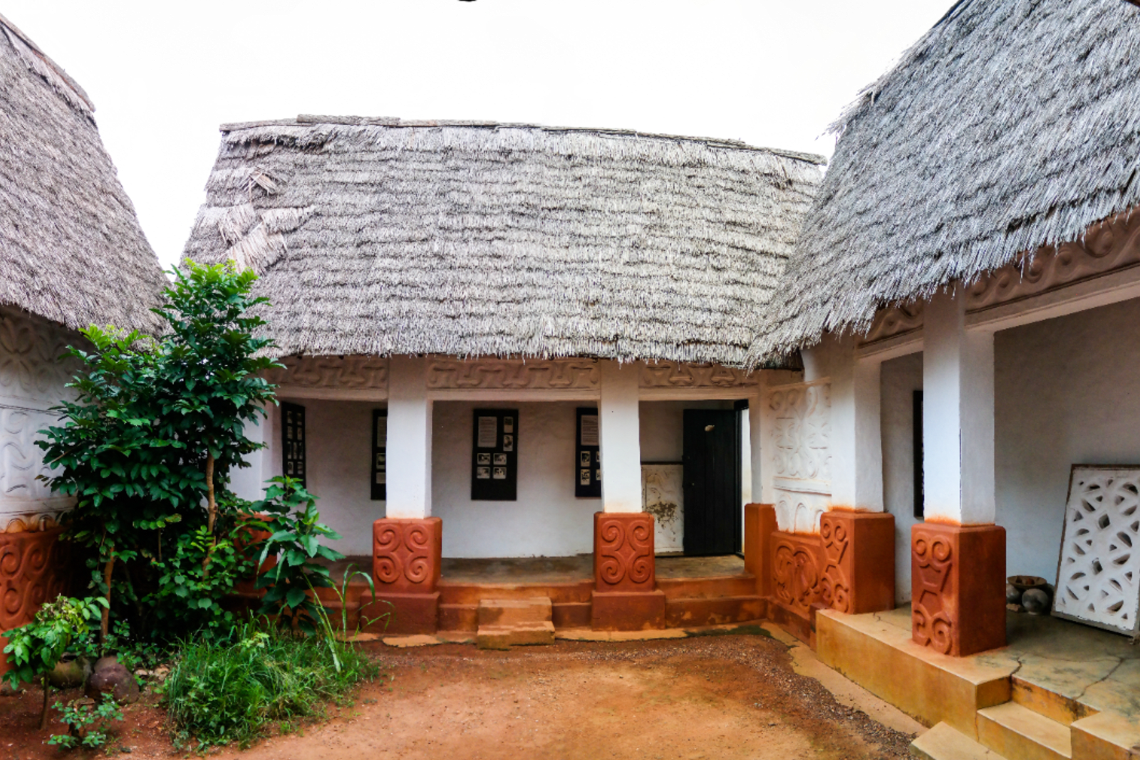 Traditional shrine houses of the Ashanti people in Ghana