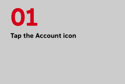 Tap the Account icon