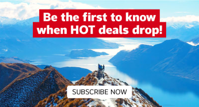 Be the first to know when hot deals drop! | Subscribe now. Hikers on top of a snow-capped mountain