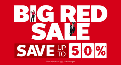 Big Red Sale - save up to 50%*
