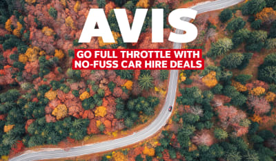 Avis. Go full throttle with no-fuss car hire deals