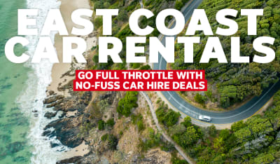East Coast Car Rentals. Go full throttle with no-fuss car hire deals