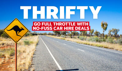 Thrifty. Go full throttle with no-fuss car hire deals