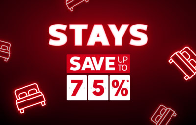 Cyber Sale - Save up to 75%* on stays