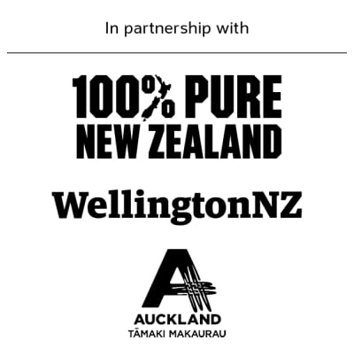 In partnership with | 100% Pure New Zealand, Wellington NZ and Auckland Tamaki Makaurau