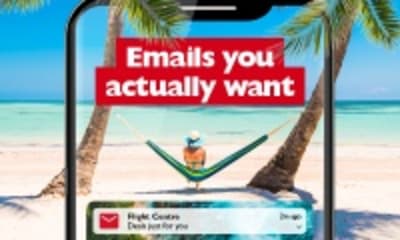Emails you actually want - woman relaxing in a hammock on a beach