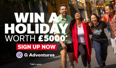 Win a holiday worth £5,000* | sign up now