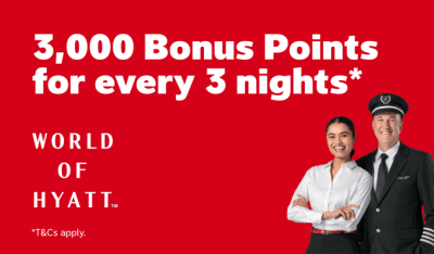 3,000 Bonus Points for every 3 nights*