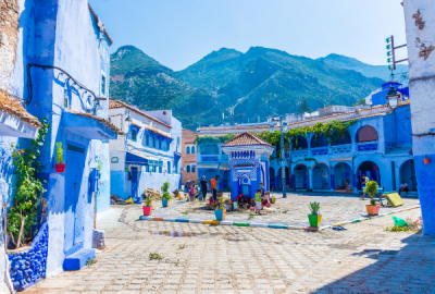 The blue buildings of Chefchaouen
