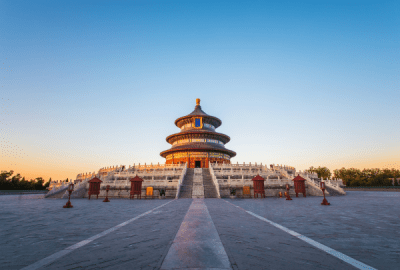 Dawn at the Temple of Heaven in Beijing