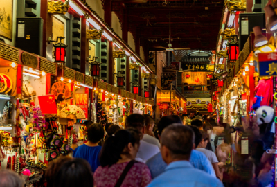 A night market in Beijing