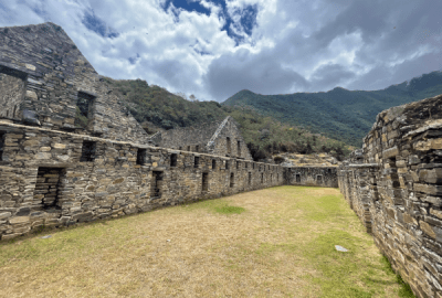 Ruins of the ancient Incan city of Choquequirao, Peru