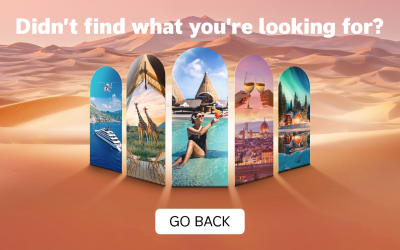 Windows in a desert showing luxurious holidays | didn't find what you're looking for? Go Back