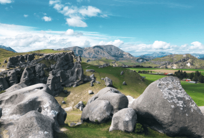 Castle hill is an incredible place full of giant limestone rocks surrounded by rolling grassland
