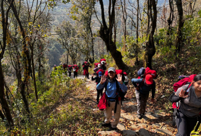 The Nepalese women we walked alongside — with their poles and their dogs and their Namaste and their quiet, absolute competence — that's what I'll carry home.