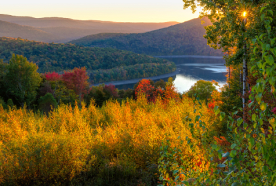 Autumn Sunset on the Pepacton Reservoir Upstate New York