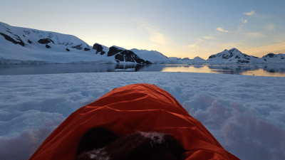 Camping in Antartica
