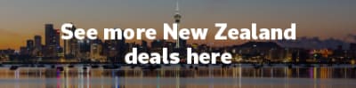 See more New Zealand deals here | City of Auckland in the early evening