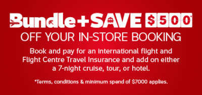 Bundle & save $500* off your in-store booking