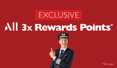 Exclusive all 3x Rewards Points*