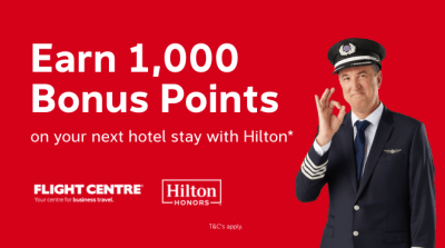 Earn 1,000 bonus points on your next hotel stay with Hilton*