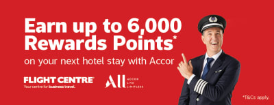 Earn up to 6,000 Rewards Points with Accor