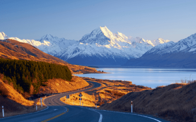 Beautiful mountain landscape in New Zealand's South Island
