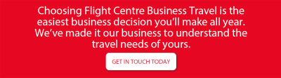 Choosing Flight Centre Business Travel is the easiest business decision you'll make all year. We've made it our business to understand the travel needs of yours. Get in touch today