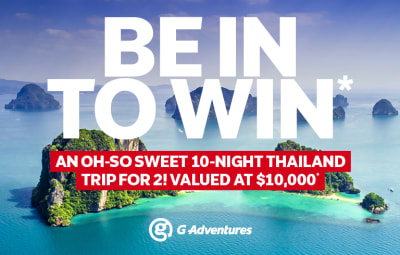 Be in to win a trip to Thailand! 