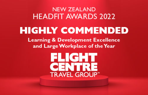 Highly commended Travel Agency Group at the New Zealand Headfit 2022 award