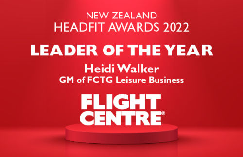 Leader of the year for Heidi Walker at the New Zealand Headfit 2022 award