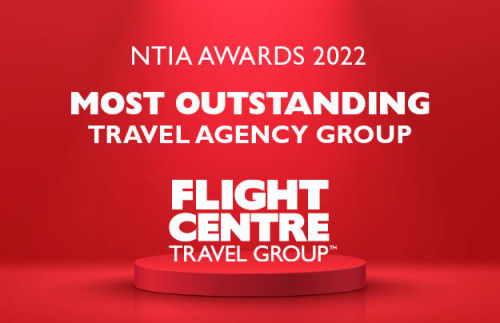 Most Outstanding Travel Agency Group at the NTIA 2022 award