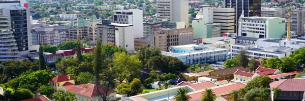 Windhoek city on a clear day
