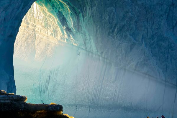 Inside glacier