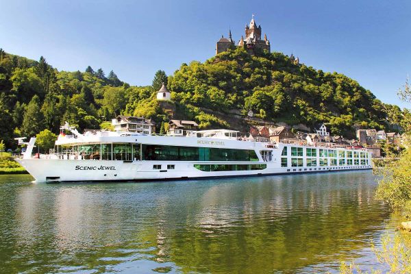 River cruise ship in Europe