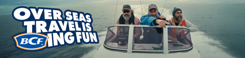 Overseas travel is BCFing fun | three men on a fishing boat