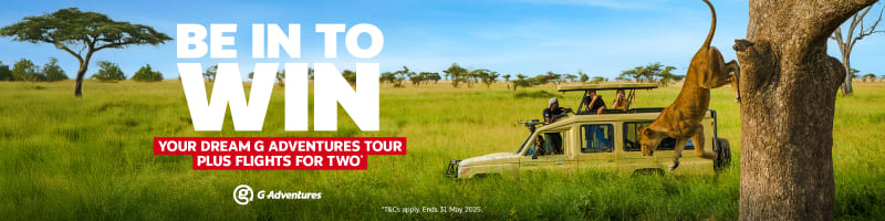Be in to win your dream G Adventures tour plus flights for two