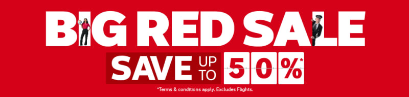 Big Red Sale - save up to 50%*
