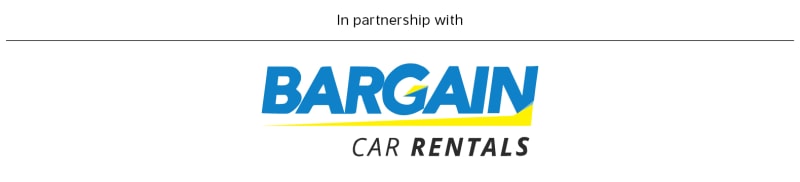 In partnership with Bargain Car Rentals