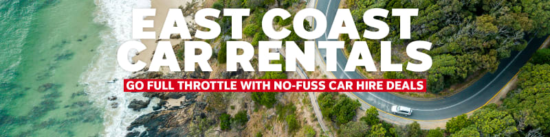 East Coast Car Rentals. Go full throttle with no-fuss car hire deals