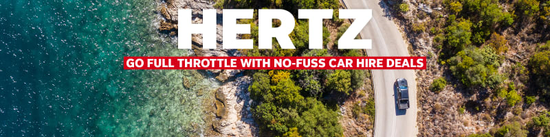 Hertz. Go full throttle with no-fuss car hire deals