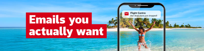 Emails you actually want - Flight Centre: Hot deals have just dropped!
