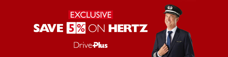 Exclusive - save 5%* on Hertz. Driveplus