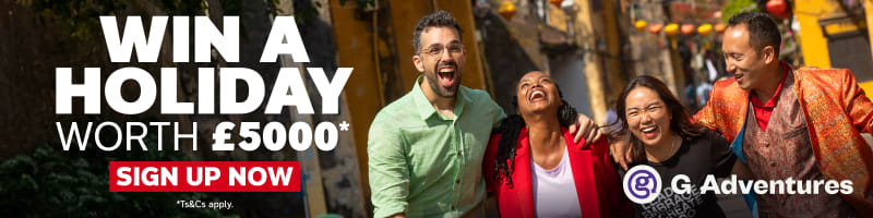 Win a holiday worth £5,000* | sign up now