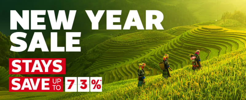 New Year Sale - Save up to 73%* on stays