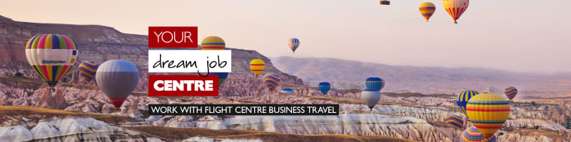 Rainbow coloured hot air balloons